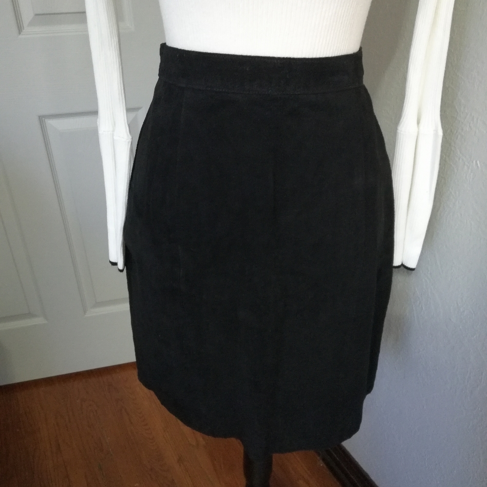 Vintage Suede Leather Skirt